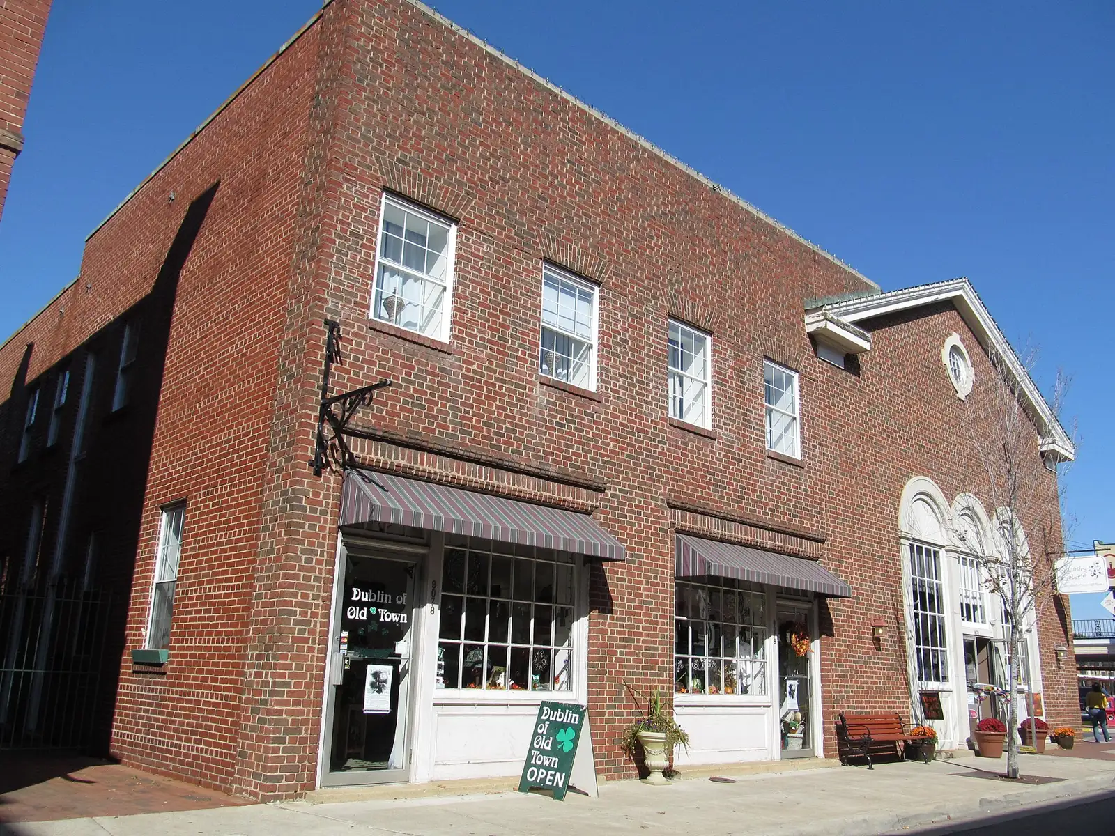 A gift shop in a brick storefront in Historic Downtown Manassas.