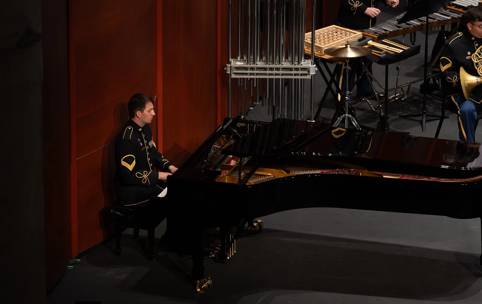 The U.S. Army Concert Band performs at the Hylton Performing Arts Center in Manassas.